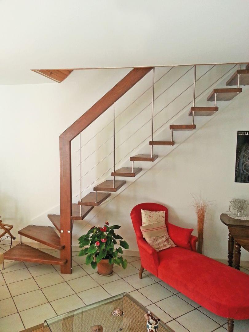 Neue Treppe nach dem Tausch